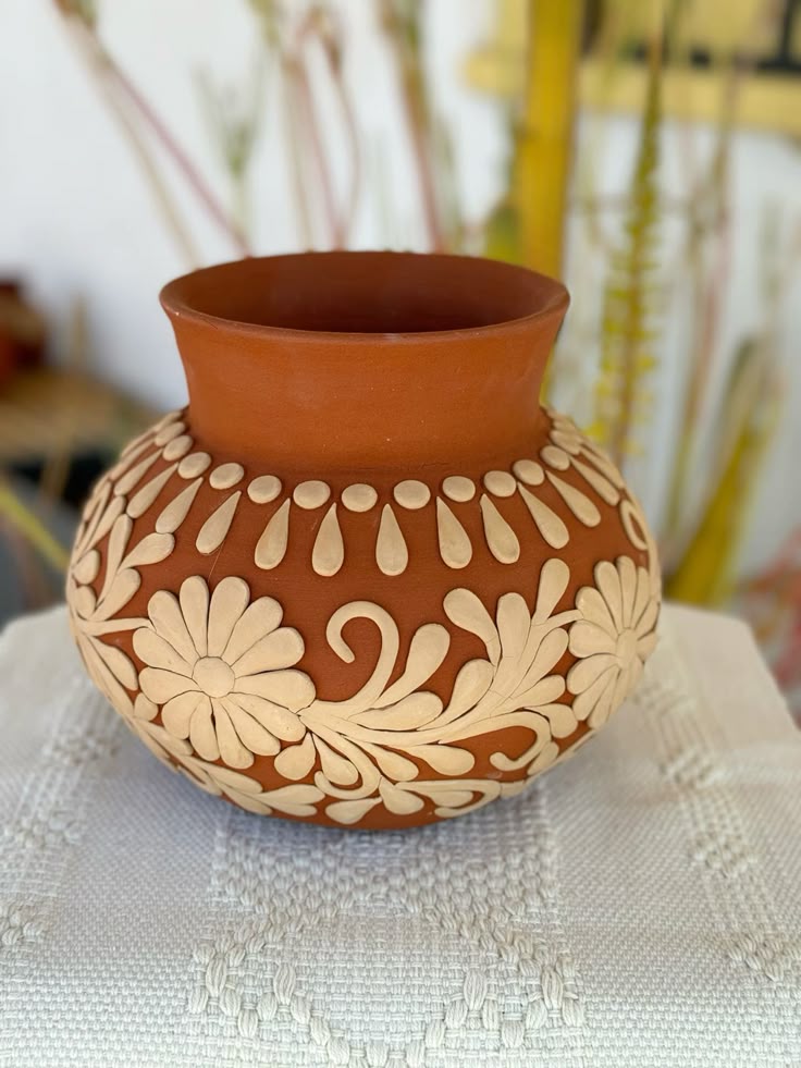 Marigold Clay Pot