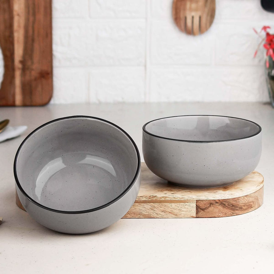 Round Grey Bowl